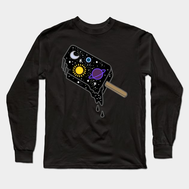 Outer space popsicle Long Sleeve T-Shirt by MugDesignStore